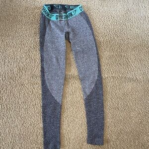 Gymshark flex leggings in charcoal mint